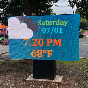 Pikeville's New LED  Information Sign