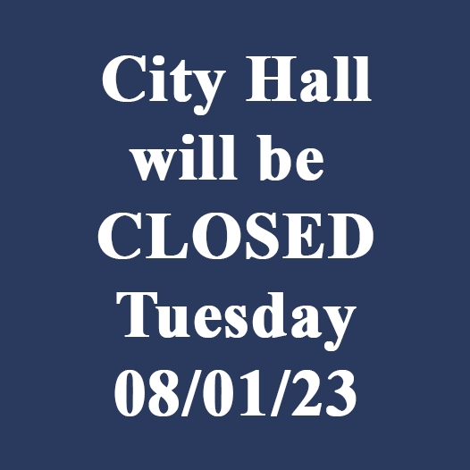 City Hall Closed Tuesday