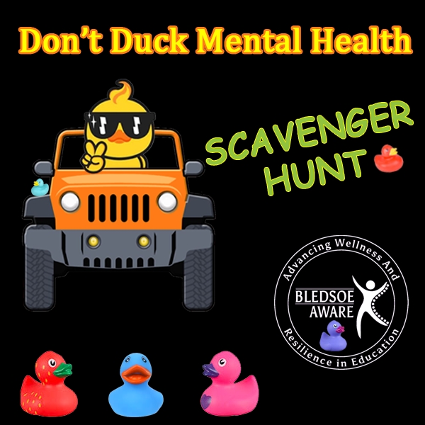 Don't Duck Mental Health Scavenger Hunt