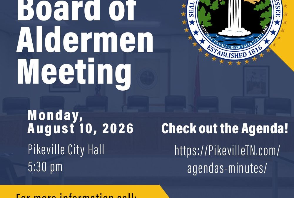 Board of Mayor and Aldermen Meeting ~ 08/10/2026